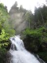 Wasserschleier überm Teufelsbach-Fall