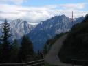 Von der Hütte, ein abendlicher Blick hinüber zum Hochstadel