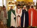 Die Sternsinger - von links: Franziska, Pascal, Julian, Simon, Marcel