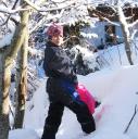 Pascal freut sich über den Neuschnee