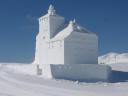 aus Schnee nachgebaut - Schloß Werdenberg aus der Schweiz