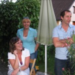 die flotten Mädels, Susanne, Daniela und der Glückspilz Hannes