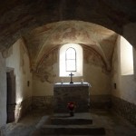 Unterchor - St. Nikolauskapelle - mit Freskenzyklus des Sündenfalls im Paradies