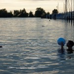 abendliches Plantschen im See