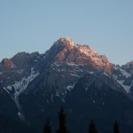 Spitzkofel im Abendrot