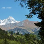 Fahrt nach Kals - der Großglockner ist schon zu sehen